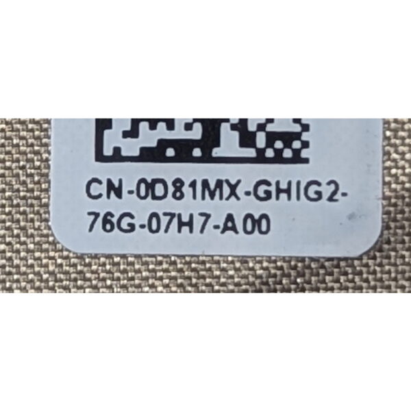 Шлейф матрицы 0D81MX, DC02C00DW00, Dell Latitude E7490, E7480, E7491