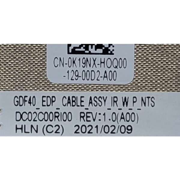 Шлейф матрицы 0K19NX, DC02C00RL00, Dell Latitude E5420