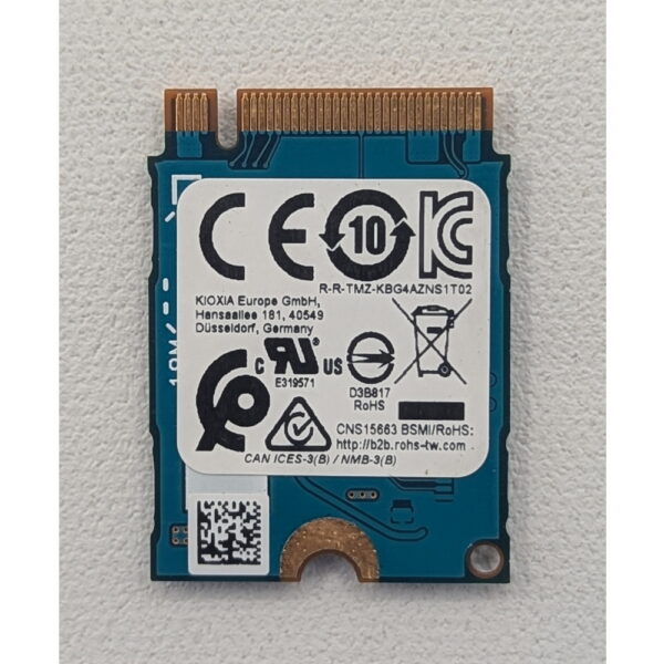 SSD диск 0FWJTG, KBG40ZNS250G, Kioxia, Dell, 256 Гб, M.2, 2230, PCIe, NVMe