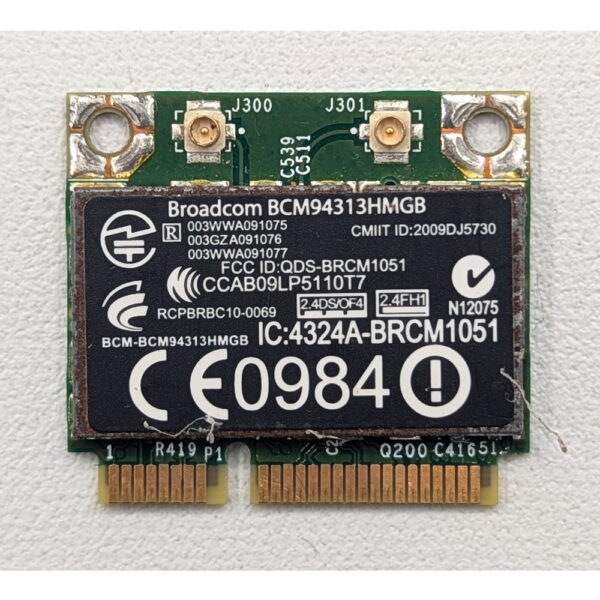 Wi-Fi модуль 600370-001, 598711-001, BCM94313HMGB, Broadcom, HP Compaq Presario G56, CQ56
