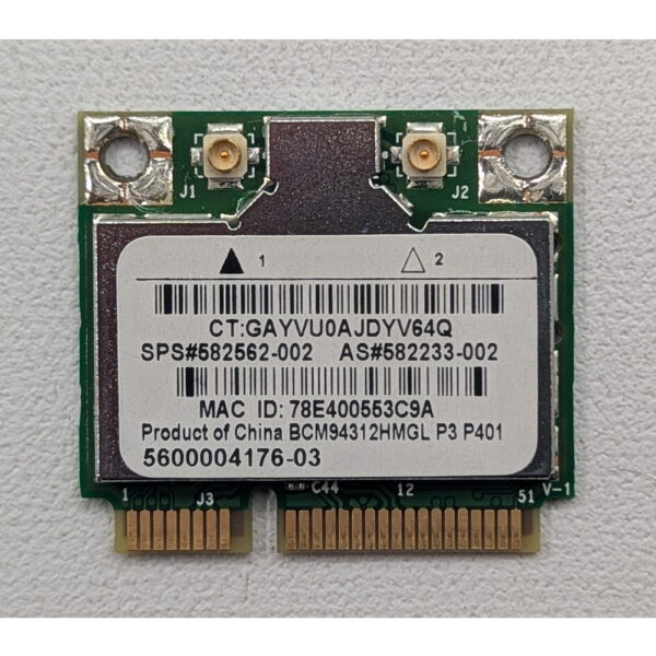 Wi-Fi модуль 582562-002, 582233-002, BCM94312HMG, Broadcom, HP ProBook 4520