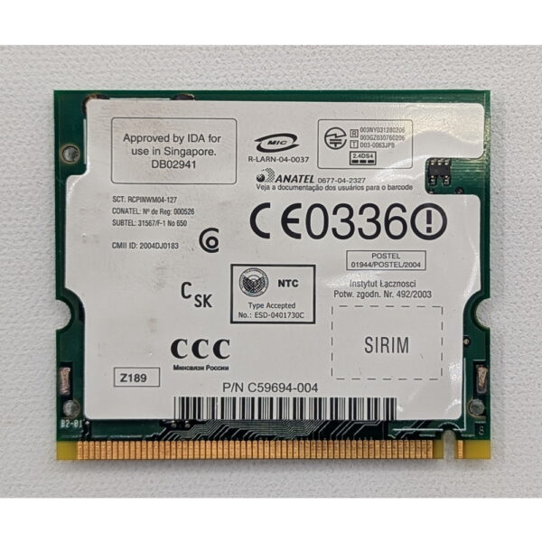 Wi-Fi модуль 0W3510, WM3A2200BG, Intel, Dell Latitude D510