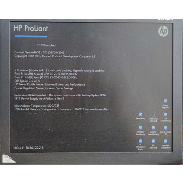 Сервер 642107-421, HP ProLiant DL380p: платформа - 1 шт., радиатор - 2 шт., вентилятор - 6 шт., Raid HP Smart Array P420/1GB FBWC 6Gb 2-ports - 2 шт., блок питания 460w - 2 шт., БЕЗ процессоров, модулей памяти, и дисков!