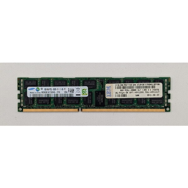 Модуль памяти M393B1K73DH0-YF8, 49Y1417, 49Y1399, 47J0138, IBM, Samsung, DDR3, 8Gb, 8500, REG, ECC