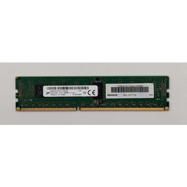 Модуль памяти MT9KSF51272PZ-1G6, 03T7752, Micron, Lenovo, DDR3, 4Gb, 12800R, RDIMM, ECC