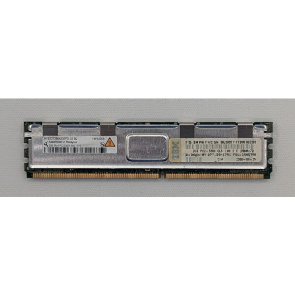Модуль памяти HYS72T256420EFD-3S-B2, 39M5790, 39M5791, 38L5905, Qimonda, IBM, DDR2, 2Gb, 5300, REG, ECC, FB-DIMM
