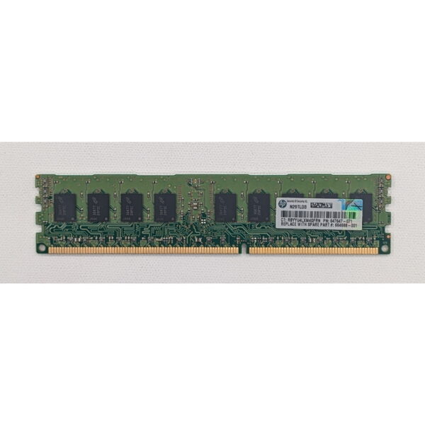 Модуль памяти MT18KSF51272PZ-1G4, 647647-071, 664688-001, Micron, HP, DDR3, 4Gb, 10600R, REG, ECC
