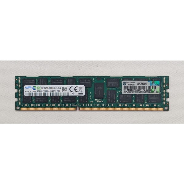 Модуль памяти M393B1K70EB0-YH9, 647650-071, 664690-001, Samsung, HP, DDR3L, 8Gb, 10600, REG, ECC