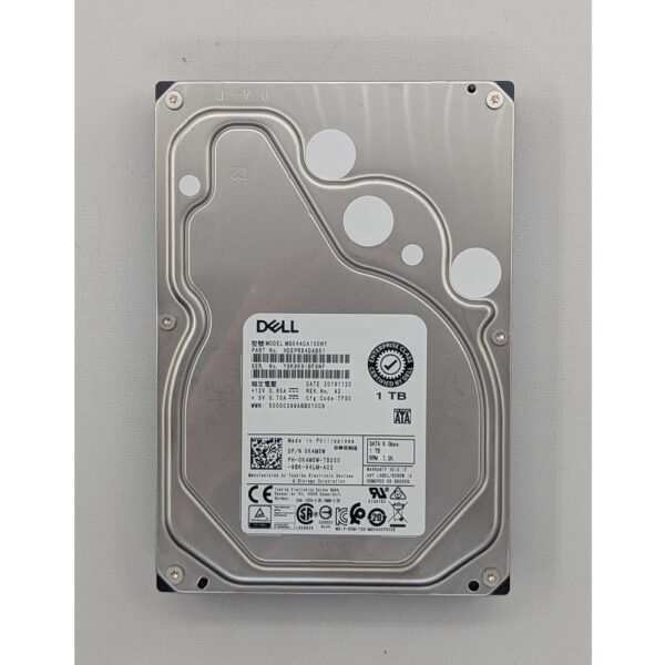 Жесткий диск MG04ACA100NY, 0K4M5W, Toshiba, Dell, 1 Тб, SATA, 3.5