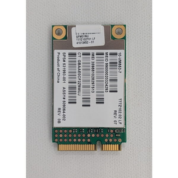 3G модуль (модем) 531993-001, 509064-002, HP 2540P 2740 8440P 8440 Вт 8540P 8540 Вт 311 5102 Dm1 Dm3 4425 4326S