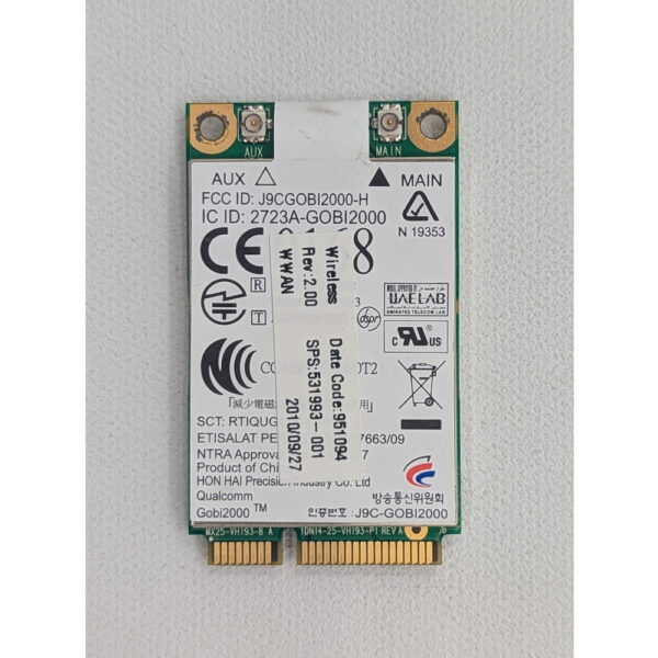 3G модуль (модем) 531993-001, 509064-002, HP 2540P 2740 8440P 8440 Вт 8540P 8540 Вт 311 5102 Dm1 Dm3 4425 4326S