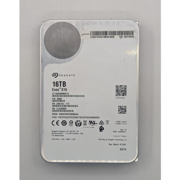 Жесткий диск ST16000NM001G, Seagate, 16 Тб, SATA, 3.5