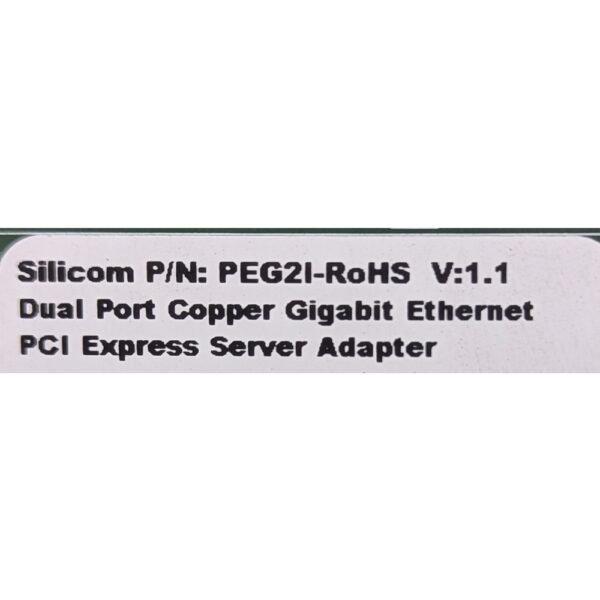 Сетевая карта PEG2I-RoHS, Silicom, 2 x 1GB RJ-45, PCI E