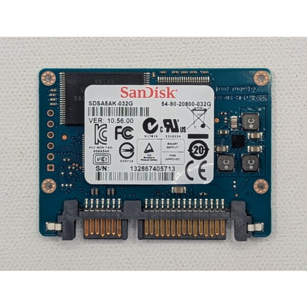 SSD диск 54-90-20800-032G, SDSA5AK-032G, SanDisk, 32 Гб, mSATA, 2.5