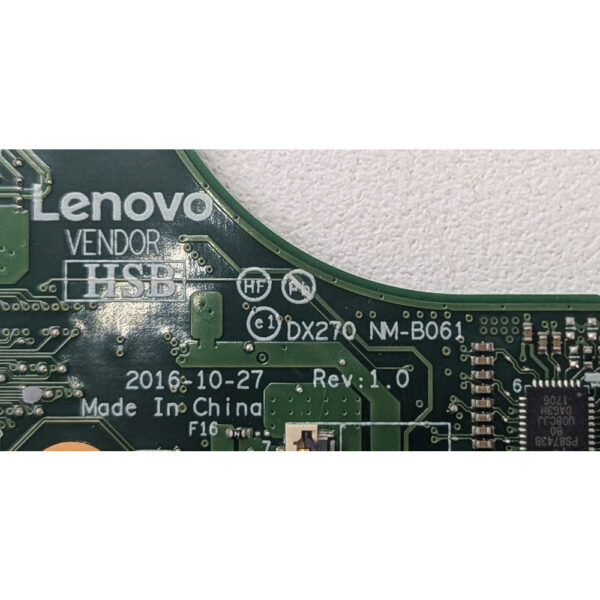 Материнская плата NM-B061, 01HY531, Lenovo ThinkPad X270, Intel Core i5-7200U (SR2ZU)