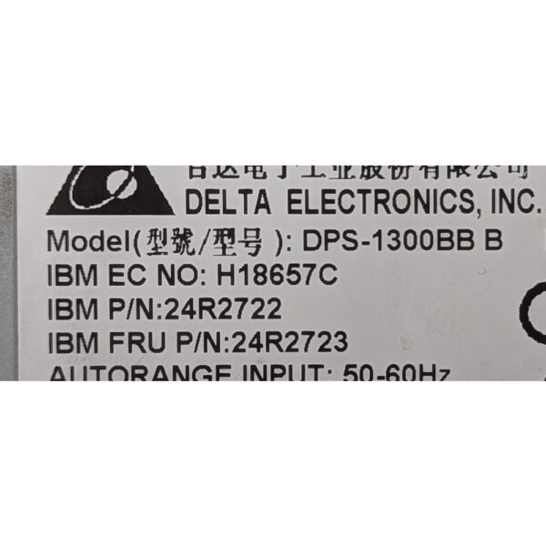 Блок питания 24R2723, 24R2722, DPS-1300BB B, Delta, IBM X366, 1300 Вт