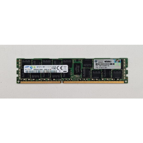 Модуль памяти M393B2G70BH0-CK0, 672612-081, Samsung, HP, DDR3, 16Gb, 12800R, ECC