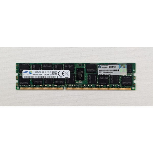 Модуль памяти M393B2G70QH0-YH9, 647653-81, Samsung, HP, DDR3, 16Gb, 10600, REG, ECC