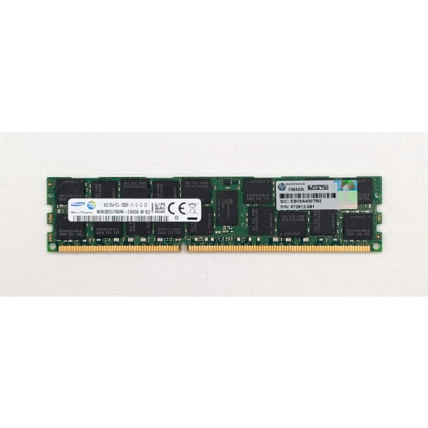 Модуль памяти M393B2G70QH0-CK0, 672612-081, Samsung, HP, DDR3, 16Gb, 12800R, ECC
