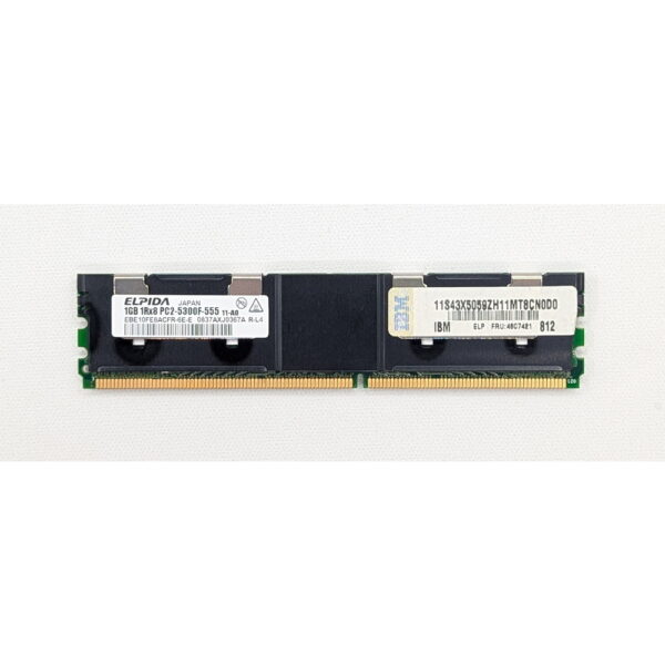 Модуль памяти EBE10FE8ACFR-6E-E, 46C7421, Elpida, IBM, DDR2, 1Gb, 5300, FB-DIMM