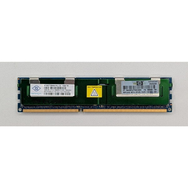 Модуль памяти NT4GC72B4NA1NL-CG, 500203-061, 501534-001, Nanya, HP, DDR3, 4Gb, 10600R, REG, ECC