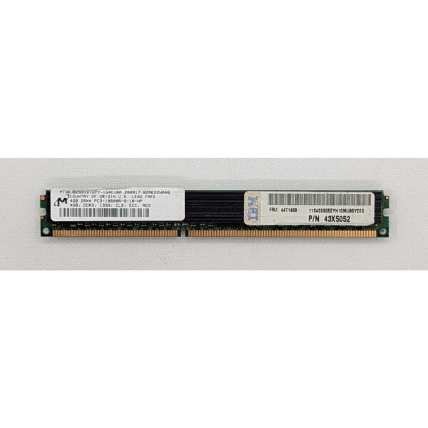Модуль памяти MT36JBZS51272PY-1G4, 43X5052, 44T1496, Micron, IBM, DDR3, 4Gb, 10600, REG, ECC