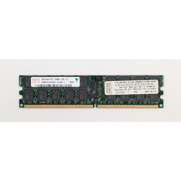 Модуль памяти HYMP151R72CP4-E3, 43X5030, 30R5145, 41Y2857, Hinix, IBM, DDR2, 4Gb, 3200, REG, ECC