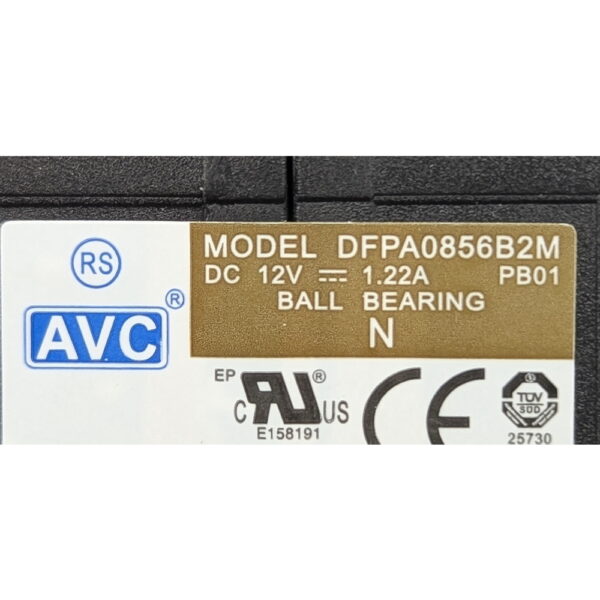 Вентилятор DFPA0856B2M, AVC, 8 cm, 12V, 1.22A