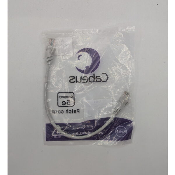 Патч-корд PC-UTP-RJ45-Cat.5e-0.3m, Cabeus, кат.5е, 0.3 метра