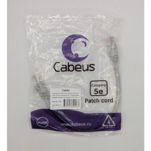 Патч-корд PC-UTP-RJ45-Cat.5e-0.3m, Cabeus, кат.5е, 0.3 метра