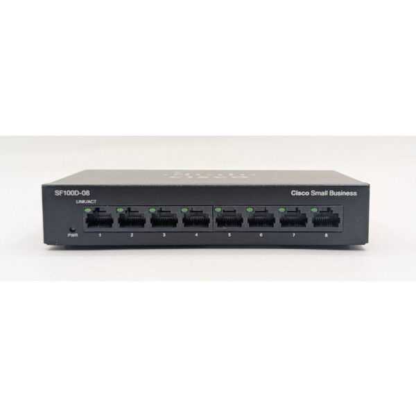 Коммутатор SF100D-08, Cisco, с блоком питания