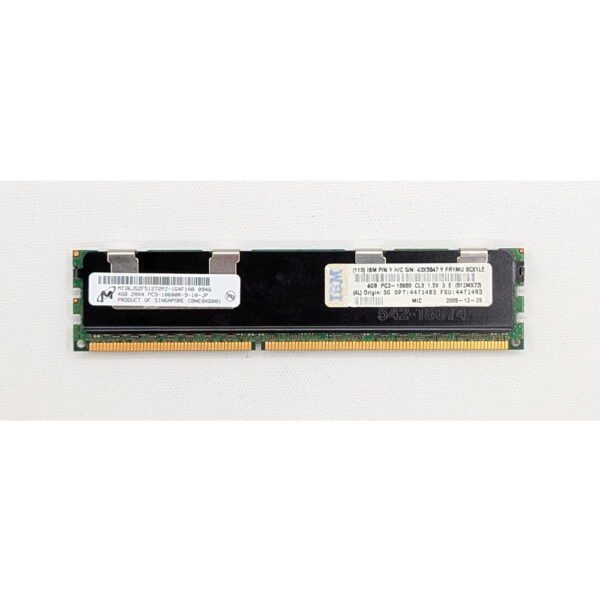 Модуль памяти MT36JSZF51272PZ-1G4, 43X5047, 44T1493, 44T1483, IBM, Micron, DDR3, 4GB, 1333MHz, PC3-10600R, ECC, REG
