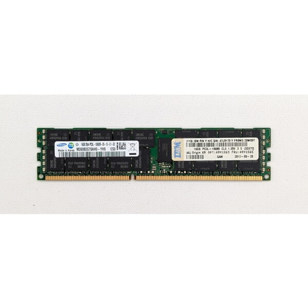 Модуль памяти M393B2G70AH0-YH9, 47J0170, 49Y1563, 49Y1565, IBM, DDR3, 16GB, 1333MHz, PC3-10600, ECC, REG