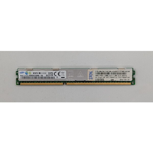 Модуль памяти M392B2G70DM0-YK0, 47J0237, 46W0716, 46W0718, IBM, Samsung, DDR3, 16Gb, PC3L-12800, 1600MHz, ECC, REG