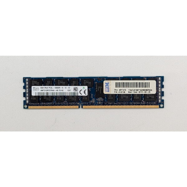 Модуль памяти HMT31GR7CFR4A-H9, 47J0136, 49Y1415, SK Hynix, IBM, DDR3, 8GB, 1333MHz, PC3L-10600R, ECC, REG