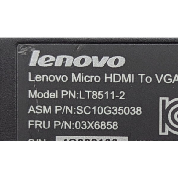Адаптер lt8511-2, Micro-HDMI to VGA, 03x6858, Lenovo