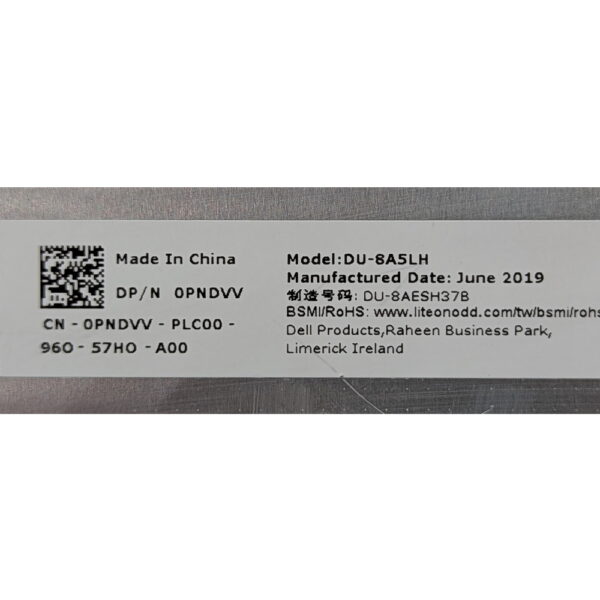 Привод DVD-RW 0PNDVV, DU-8A5LH, Dell OptiPlex 7450 AIO Series, Lite-On, Philips
