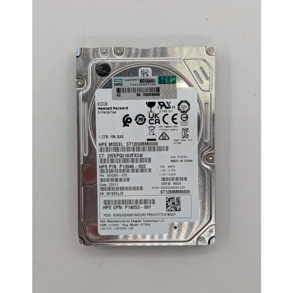 Жесткий диск ST1200MM0009, P13946-002, Seagate, HPE, 1.2 Тб, SAS, 2.5