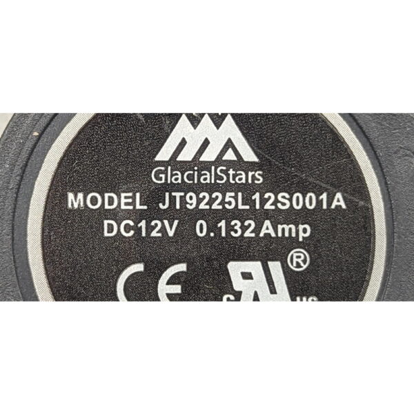 Вентилятор JT9225L12S001A, 12V, 0.132A, 20dBA, GlacialStars