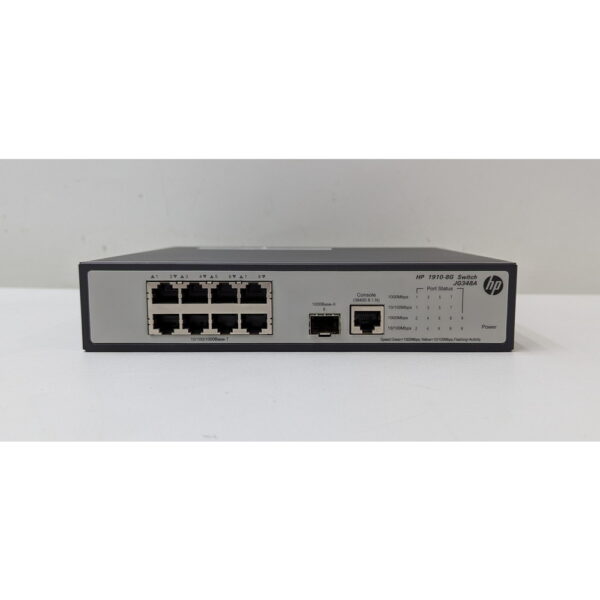 Коммутатор 1910-8G, JG348A, HP, 8 x RJ-45 10/100/1000,