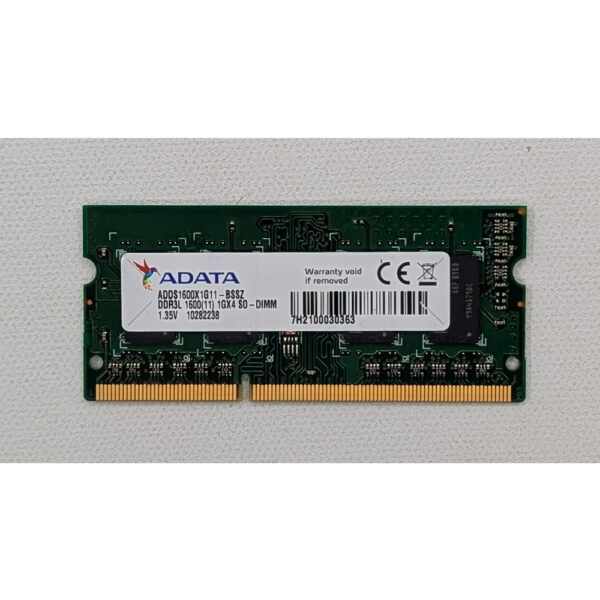 Модуль памяти ADDS1600X1G11-BSSZ, ADATA, 1GB, DDR3, 1600 MHz, SO-DIMM