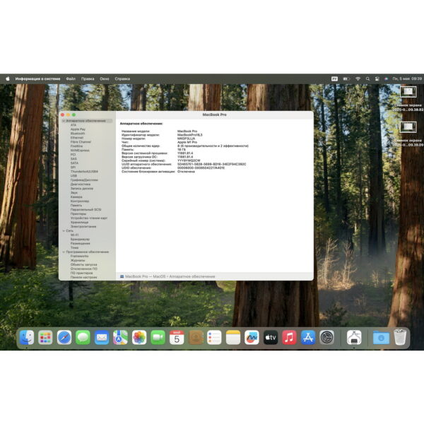 Ноутбук A2442, Apple, имеются следы эксплуатации, залитая клавиатура, шумит кулер