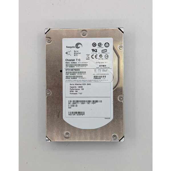 Жесткий диск ST3146755SS, Seagate, 146Гб, SAS, 3,5"