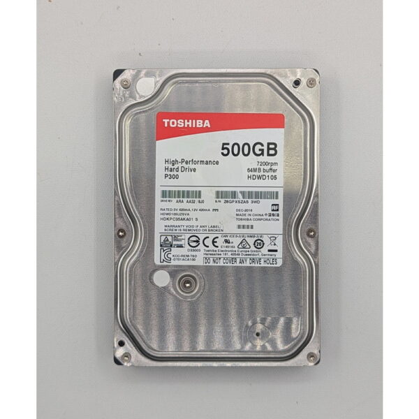 Жесткий диск HDWD105UZSVA, Toshiba, 500Гб, SATA, 3.5"