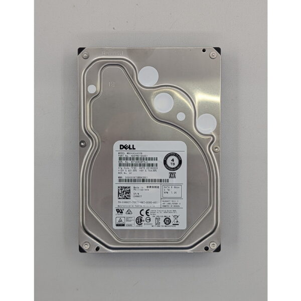 Жесткий диск MG04ACA400N, HDEPR01GBA51, 04N6CY, Toshiba, Dell 4 Тб, SATA, 3.5