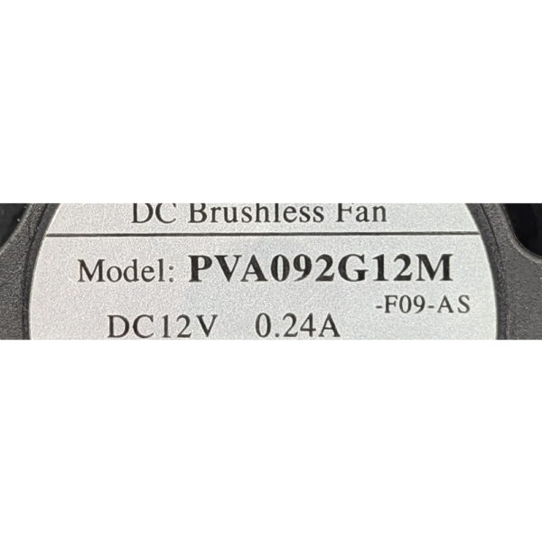 Вентилятор PVA092G12M-F09-AS, Foxconn, 12V, 0.24A, 92x92x25мм, 3pin