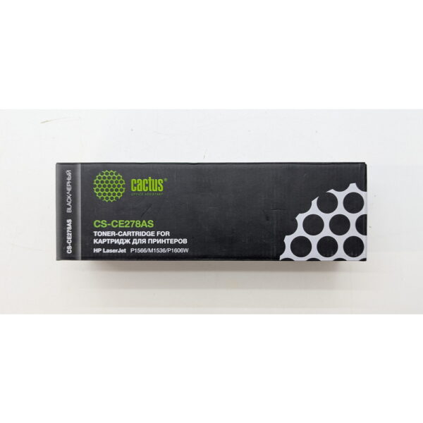 Картридж Cactus CS-CE278AS, CE278A, черный