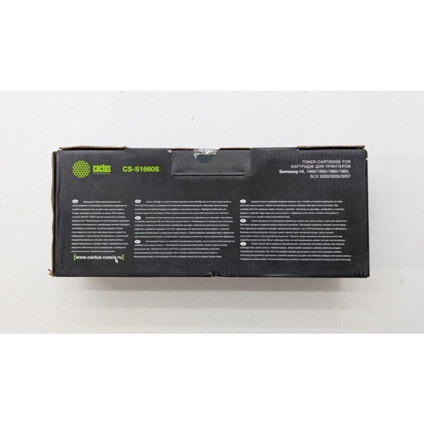 Картридж CS-S1660S, Cactus, черный, Samsung ML1660, 1665, 1667, 1670, 1860, 1865, 1865w, 186, SCX 3200, 3205, 3207
