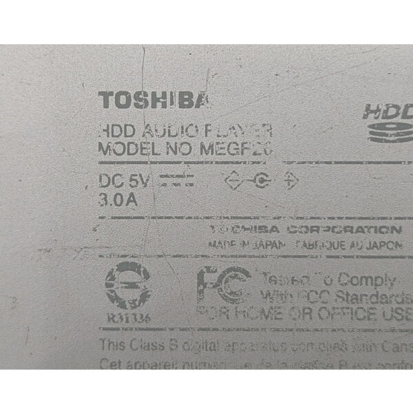 Аудиоплеер Gigabeat MEGF20, Toshiba