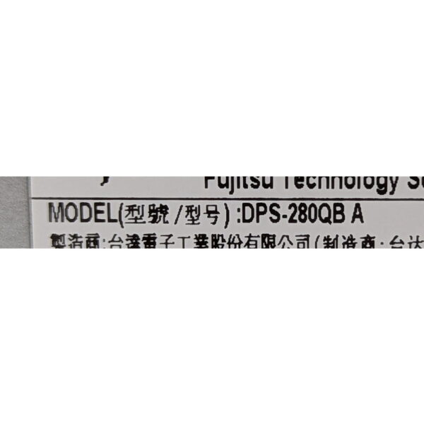 Блок питания DPS-280QB A, S26113-E582-V50-01, Fujitsu, Siemens, 100-240V, 5.0A-2.5A, 50HZ-60HZ, 280W
